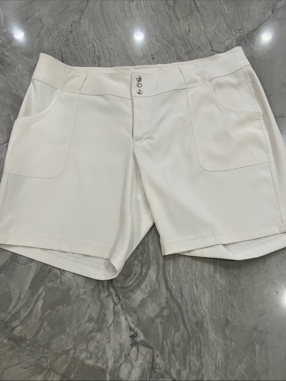 Jofit White Performance Shorts